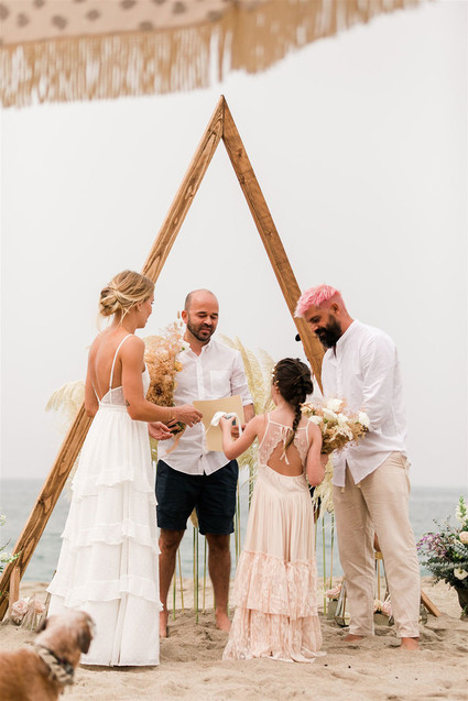 California beach wedding