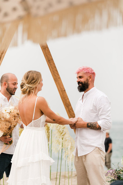 California beach wedding