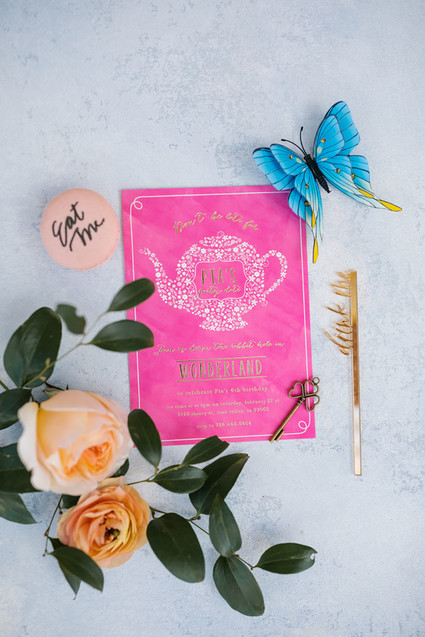 Alice in Wonderland kid birthday party