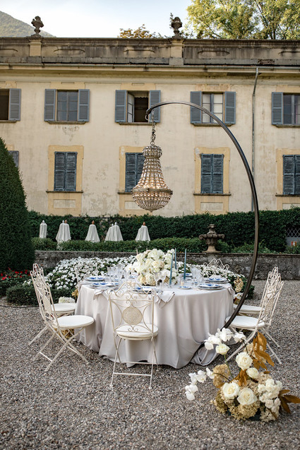 Lake Como wedding reception