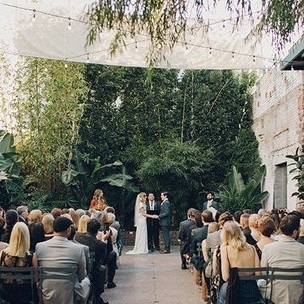 Tropical Downtown LA Wedding