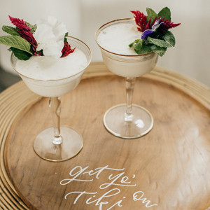 Chic tiki themed birthday party