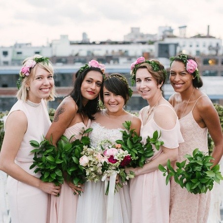 DIY Rooftop Brooklyn Wedding