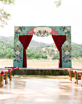 Whimsical Outdoor Wedding Ceremony Decor