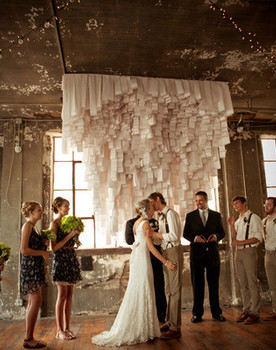 Beautiful pink ribbon backdrop