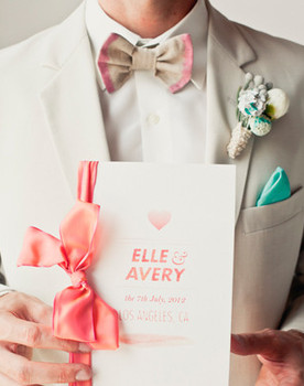 Simple orange invitations