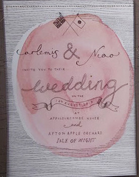 UK wedding invite