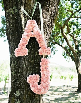 Floral initials