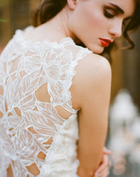 Claire Pettibone Embroidered Gown