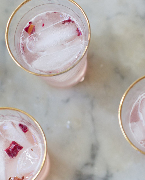 Rhubarb & Rosewater cocktail