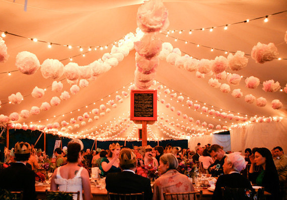 Whimsical Outdoor Wedding Reception Decor