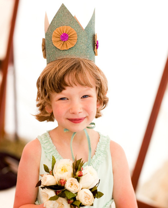 Whimsical Outdoor Wedding Flower Girl