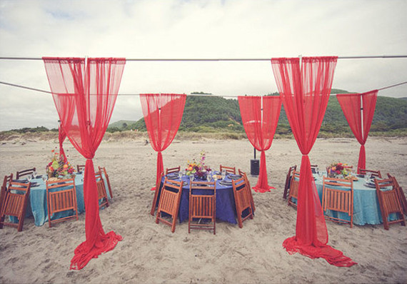 Beachside Reception Decor