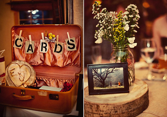 Rustic Vintage Barn Reception Decor