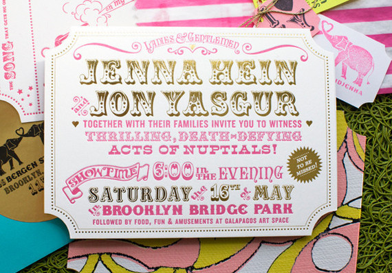 Carnival Inspired Invitation