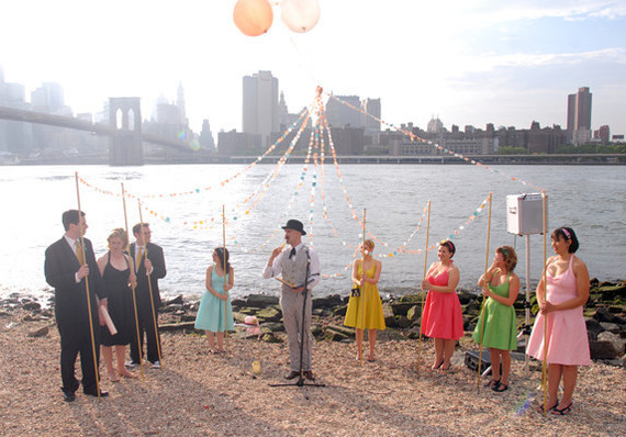 Carnival Inspired Ceremony Decor