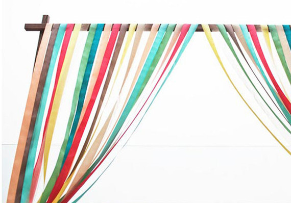 Ribbon ceremony decor