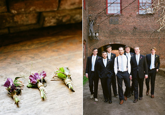 Purple and Black Groomsmen Style
