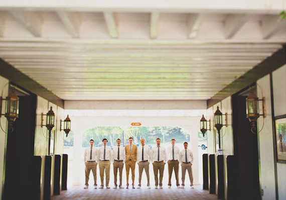 Groomsmen in Khaki