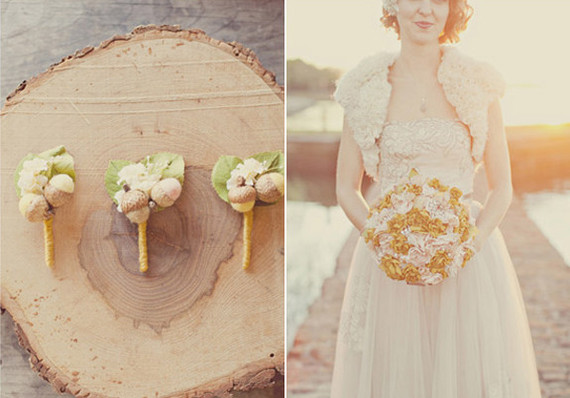 Acorn boutonniere