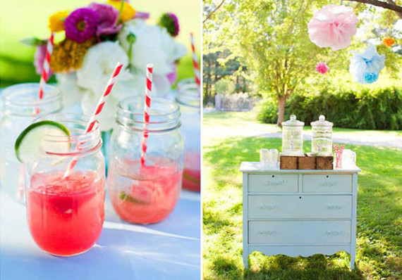 Watermelon cocktail station