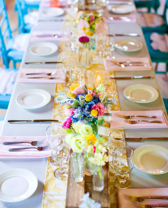 Rustic summer tablescape