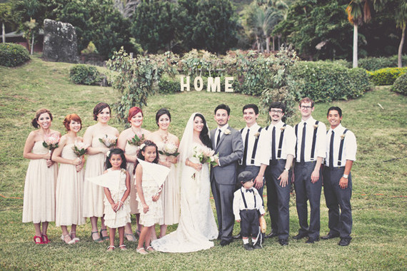 Wedding party portrait