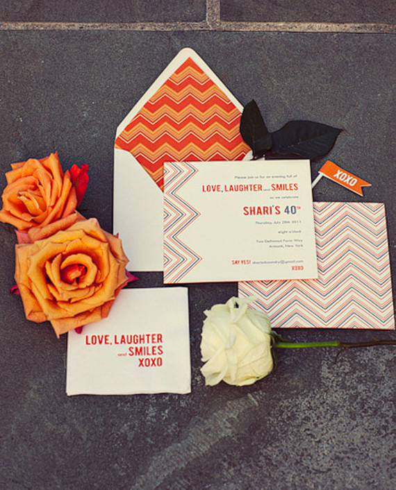 Chevron Invitation Inspiration