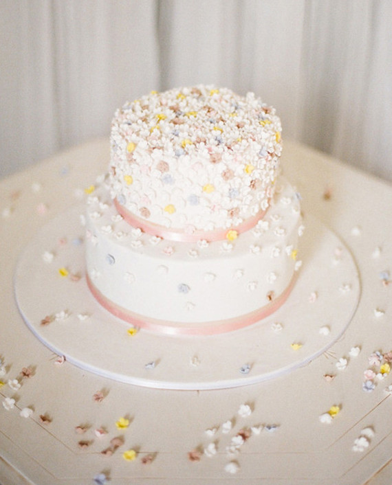 Tiny Flower Covered Cake