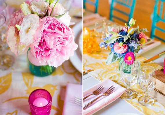 Cheerful Colorful Tablescape