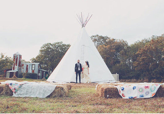 Teepee Ceremony Backdrop