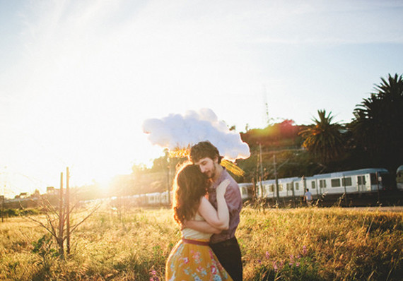 Colorful engagement shoot