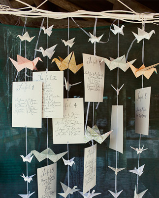 Origami Escort Cards