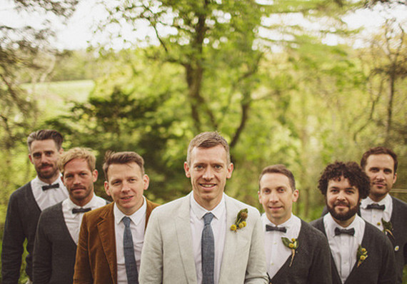 Vintage style groomsmen