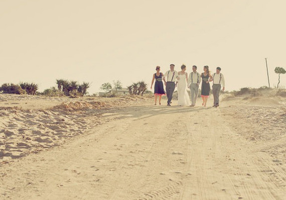 Farm Wedding Bridal Party Portrait