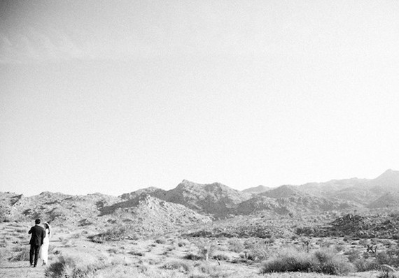 Black and White Desert Portrait