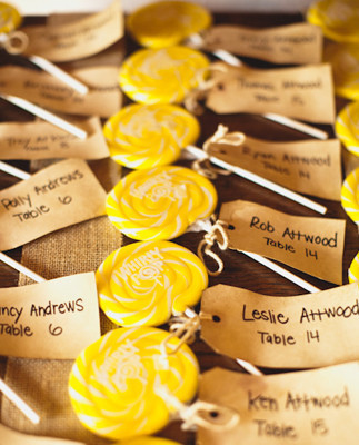 Lollipop Escort Cards