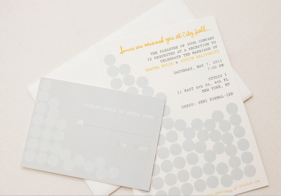 Modern Circles Wedding Invitation
