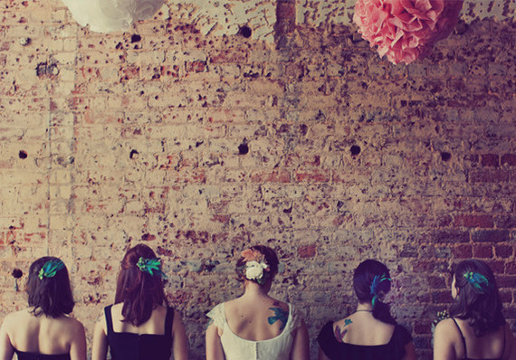 Feather Bridemaid Hair Accessory Inspiration