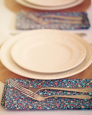 DIY reception napkins