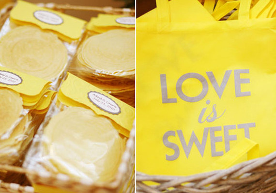 Yellow love is sweet take home bags