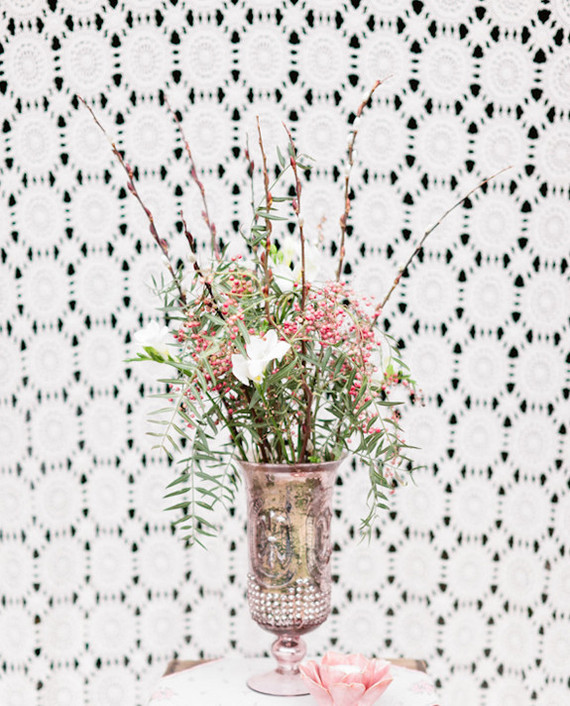 Blush inspired floral centerpieces