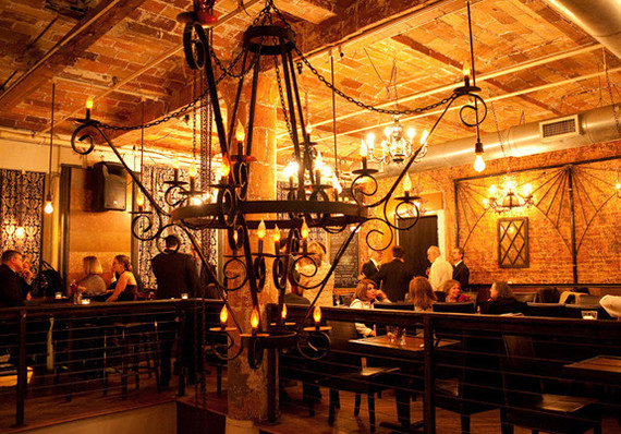 Rustic ceremony decor and lighting