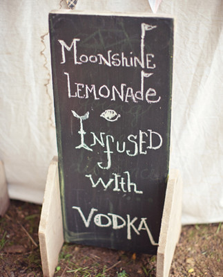 Whimsical world circus lemonade signage