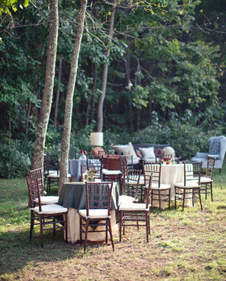 Whimsical world circus outdoor seating