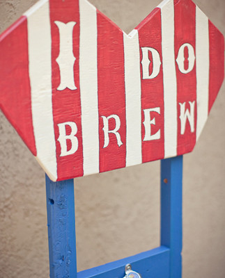 Whimsical world circus i do brew sign