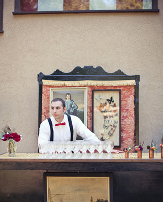 Whimsical world circus bartender