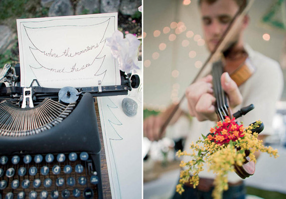 Reception music and decor