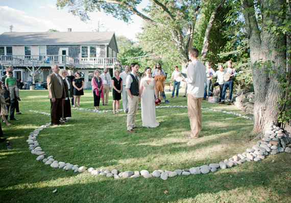 beautiful simple outdoor ceremony