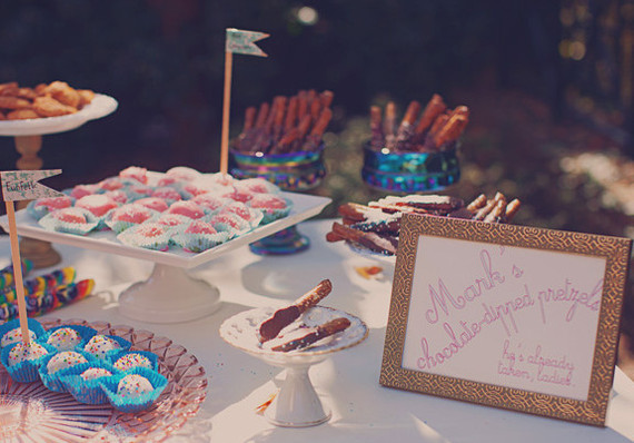 Colorful dessert bar